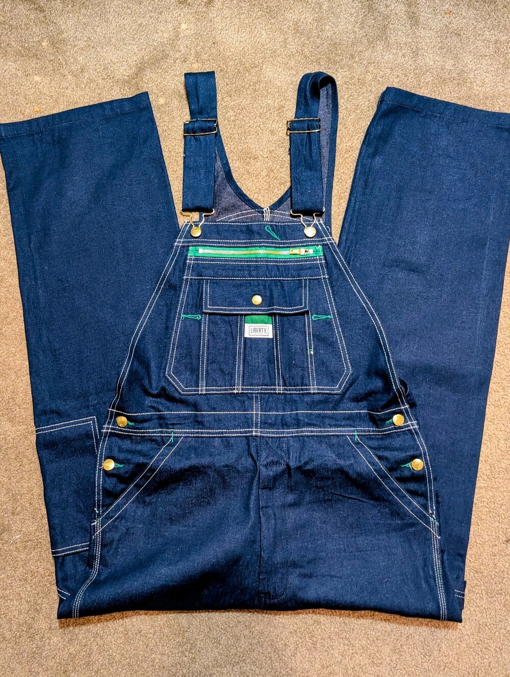 Liberty Men's Rugid Denim Bib Overalls | Mens size 32X30